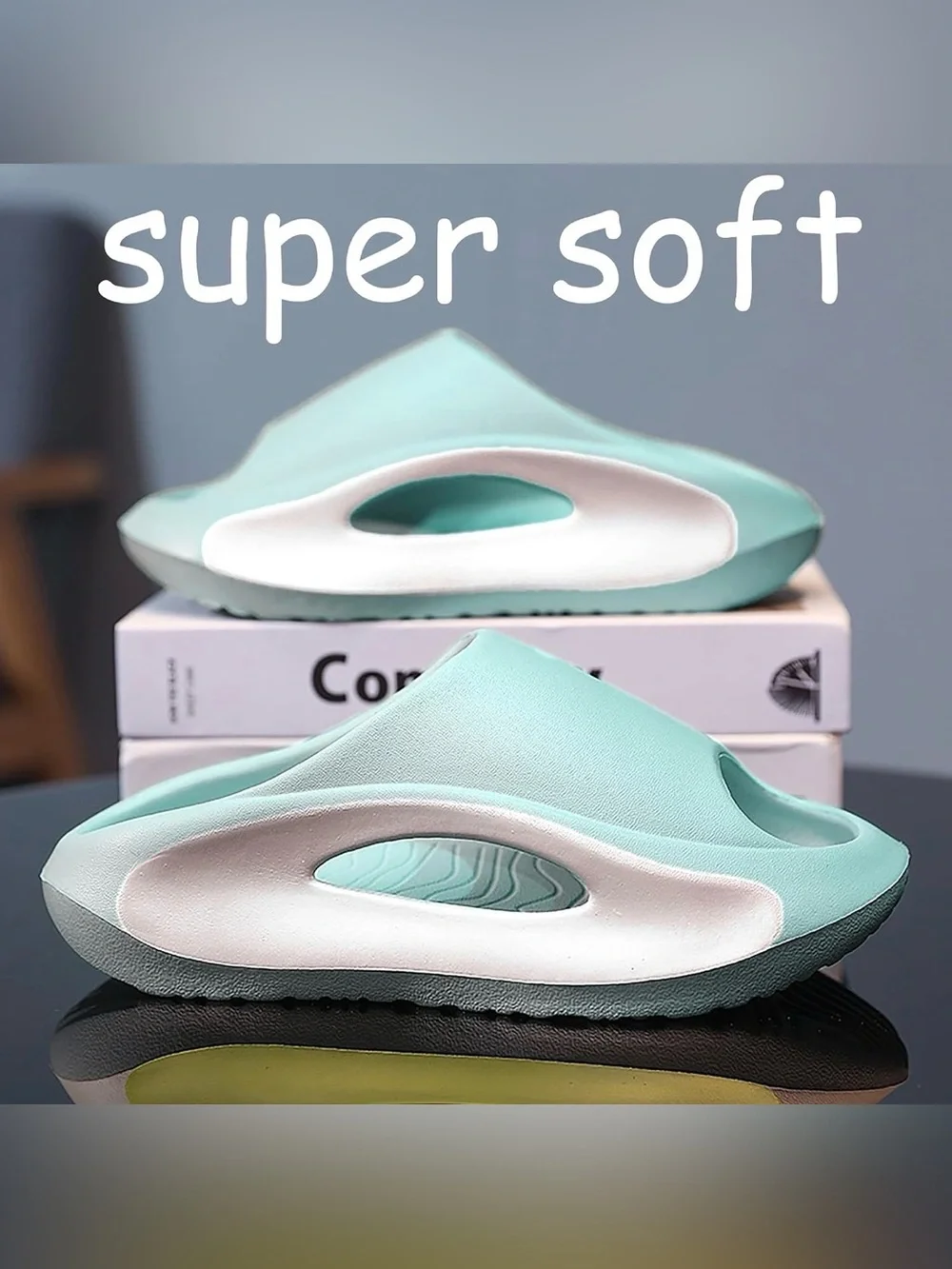 Slide Sandals Men Women Platform Sandals With Comfortable Pillow Slippers Non-Sl